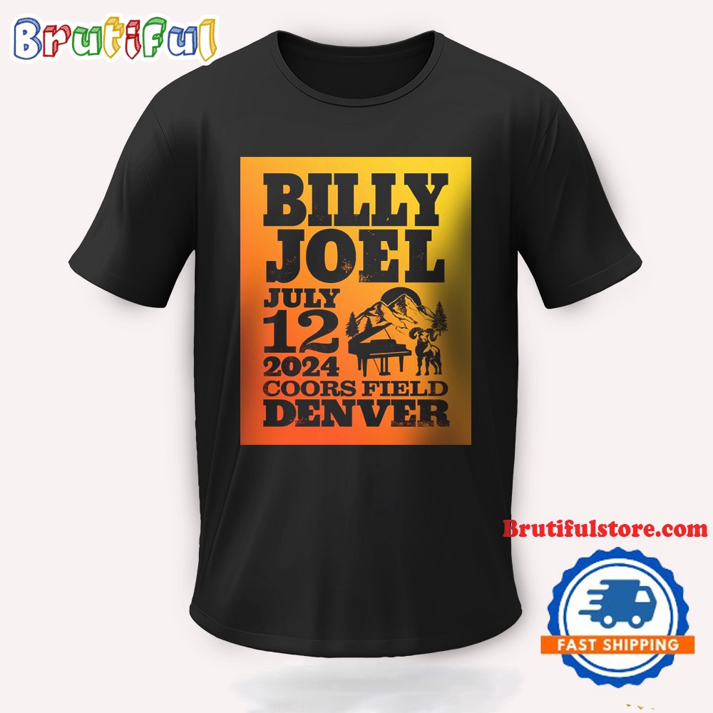 Billy Joel July 12 2024 Coors Field Denver CO Tour T Shirt