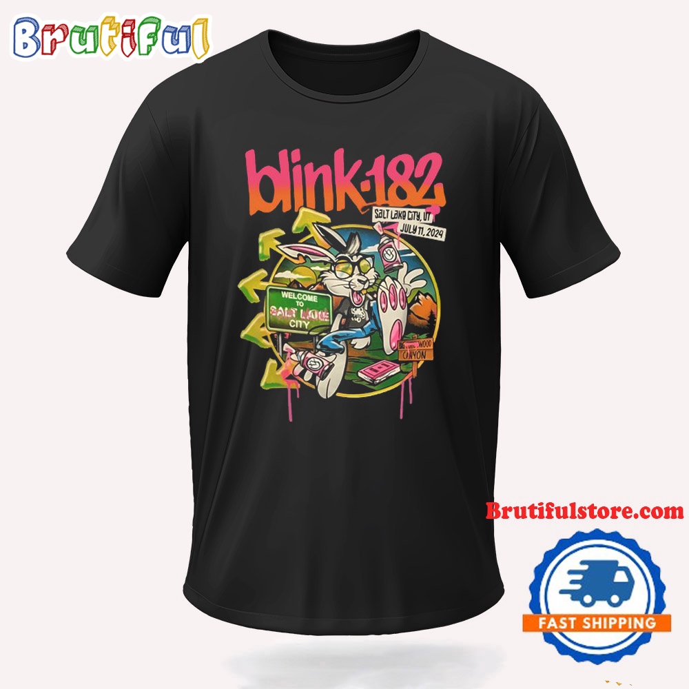 Blink 182 July 11 2024 Delta Center Salt Lake City Ut Tour T Shirt