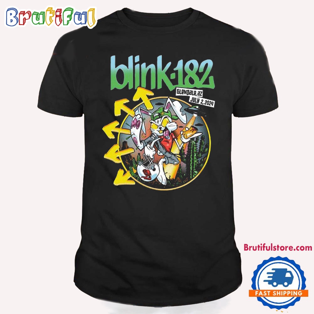 Blink 182 July 2 2024 Glendale AZ Tour T Shirt