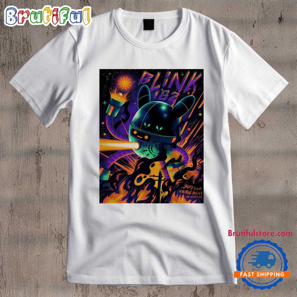 Blink 182 July 3 2024 T Mobile Arena Las Vegas NV T Shirt