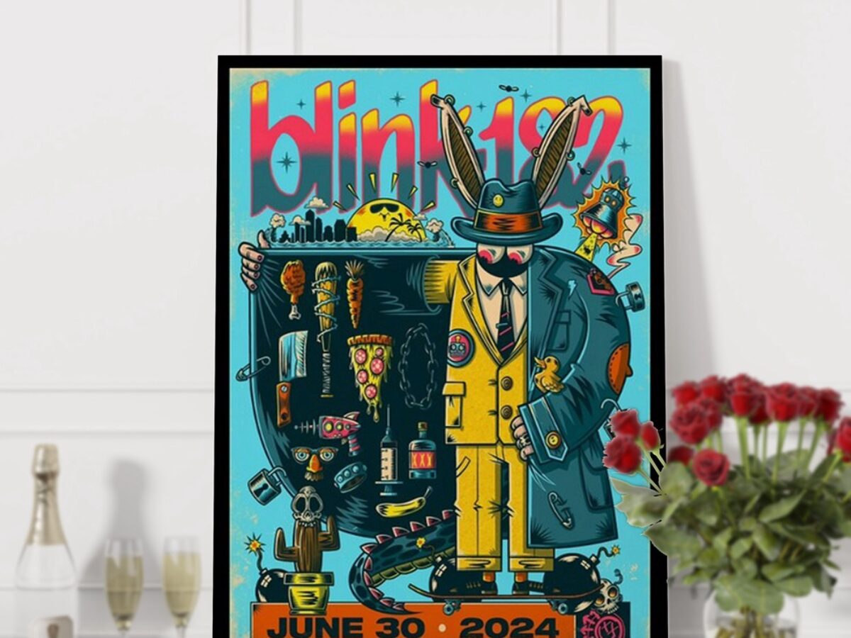 Blink-182 June 30 2024 Petco Park San Diego CA Tour Wall Art
