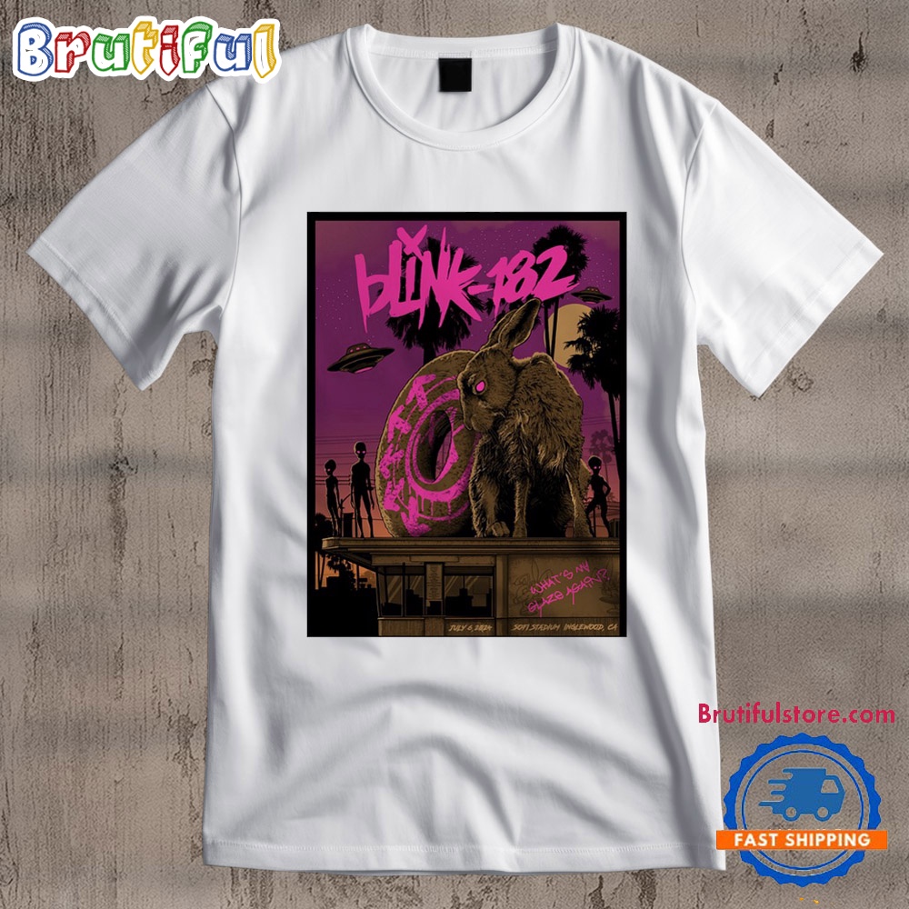 Blink 182 SoFi Stadium In Inglewood CA July 6 2024 Tour T Shirt