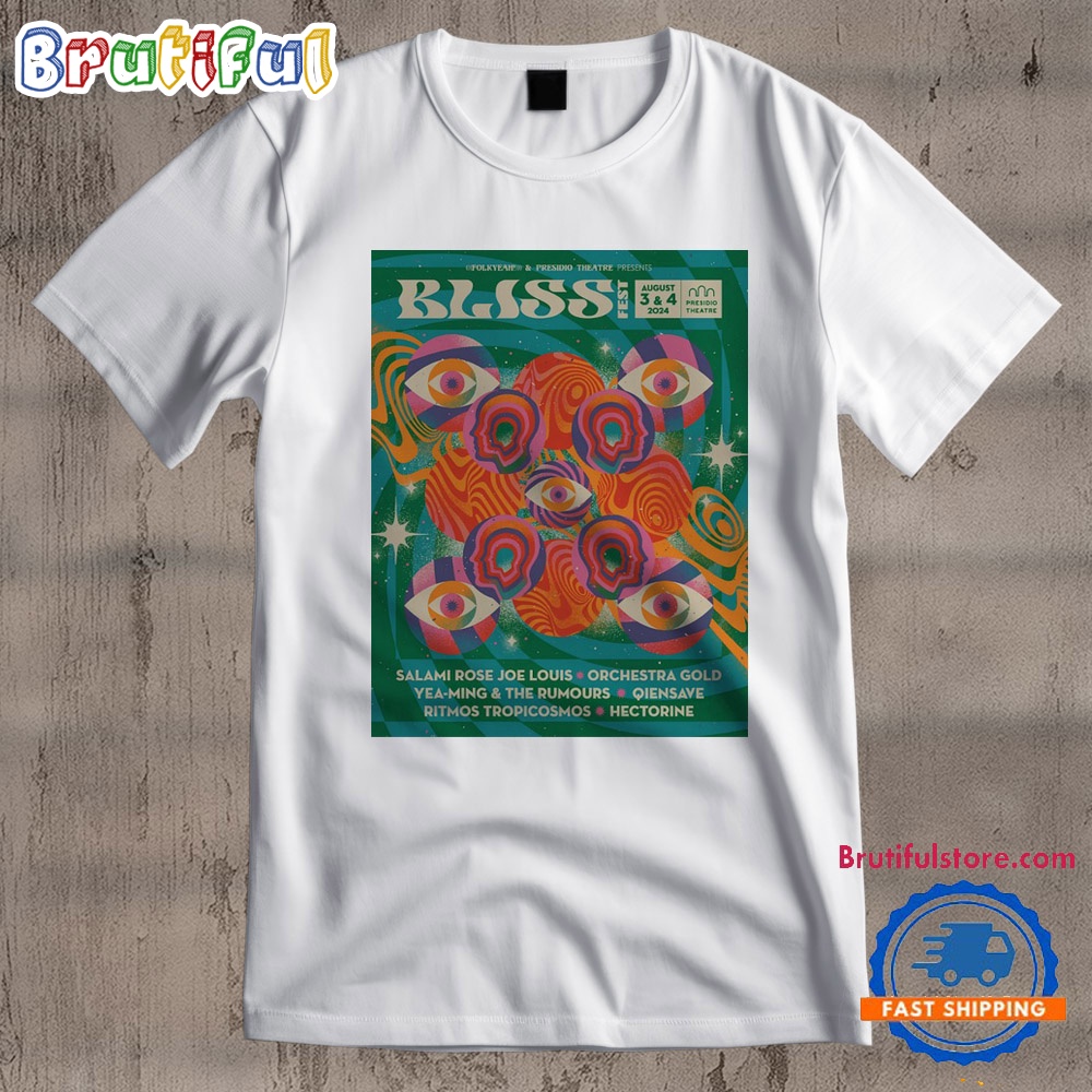 Bliss Fest August 3 4 2024 Presidio Theatre San Francisco CA T Shirt