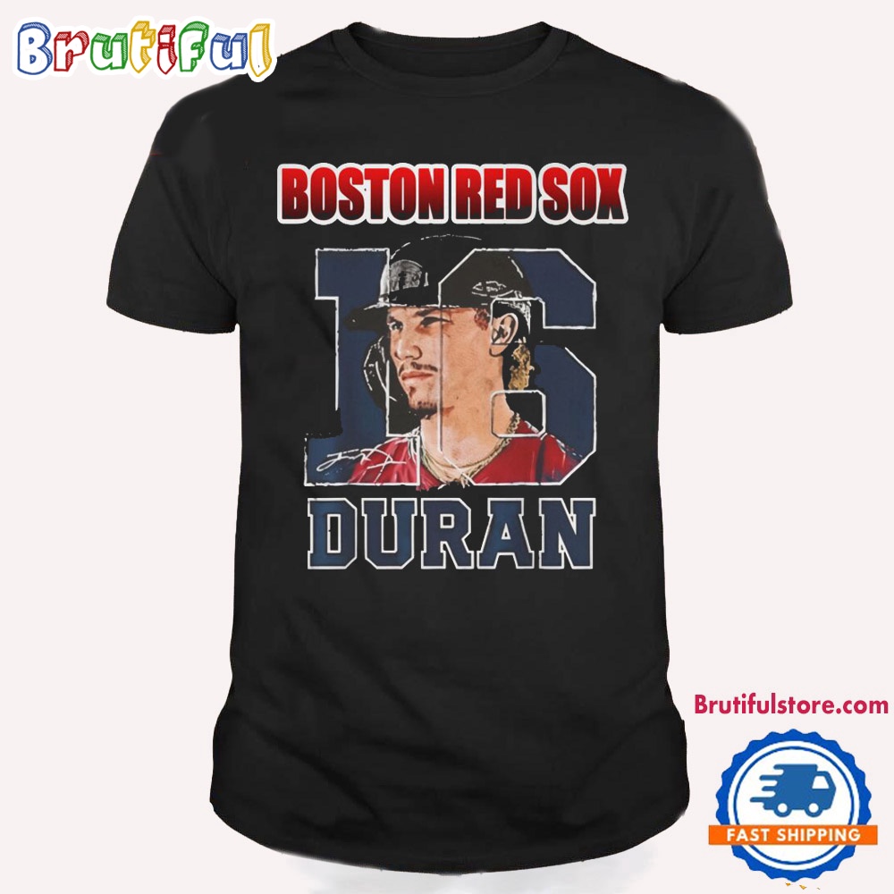 Boston Red Sox 16 Jarren Duran Baseball Signature T Shirt
