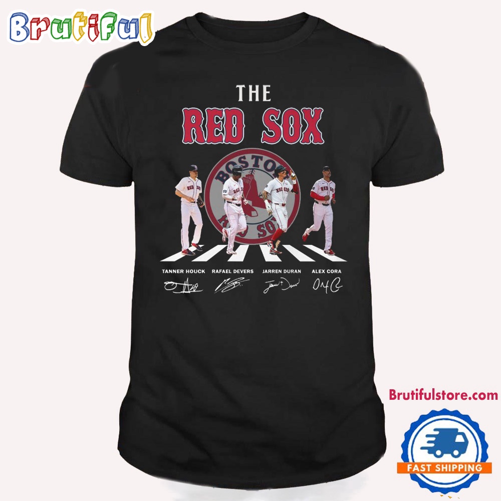 Boston Red Sox Baseball Signature Go On The Road T Shirt