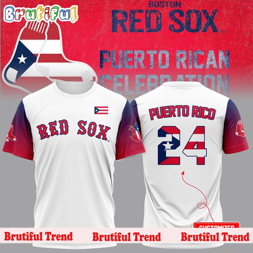 Boston Red Sox Puerto Rican Celebration 2024 T Shirt
