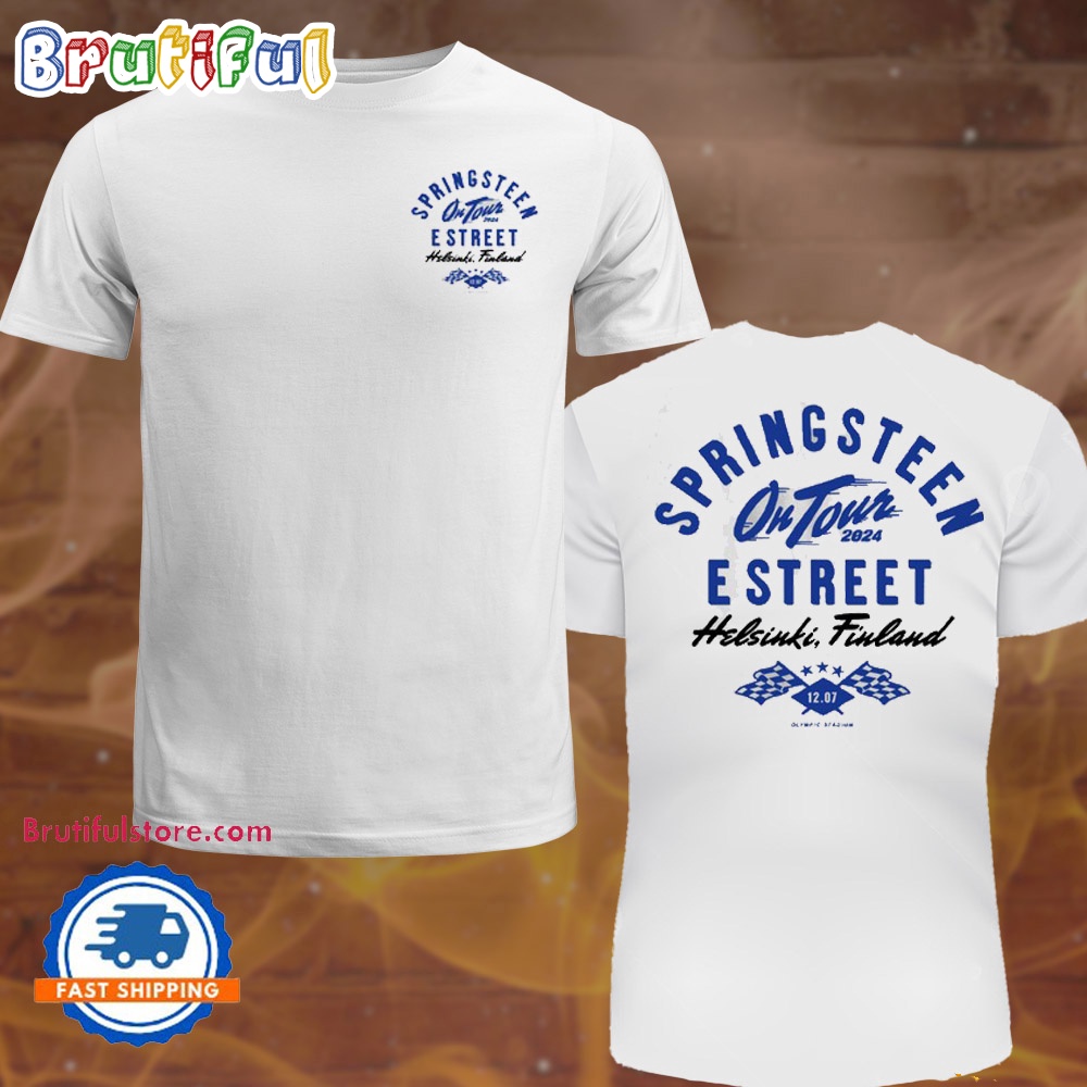 Bruce Springsteen And The E Street Band Helsinki 2024 Tour T Shirt
