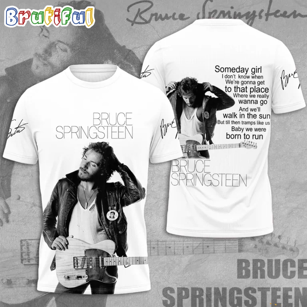 Bruce Springsteen E Street Band World Tour 2024 Music Graphics Design 3D T Shirt
