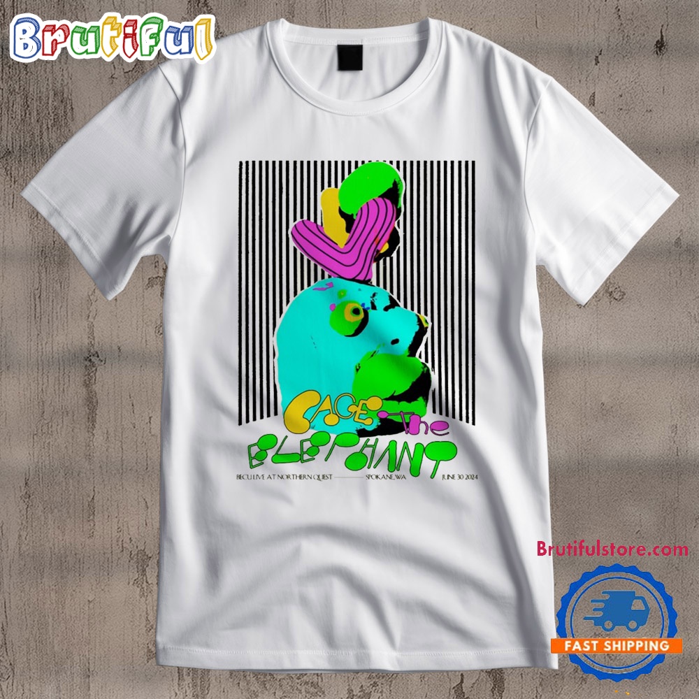 Cage The Elephant June 30 2024 BECU Live at Northern Quest Spokane WA Tour T Shirt