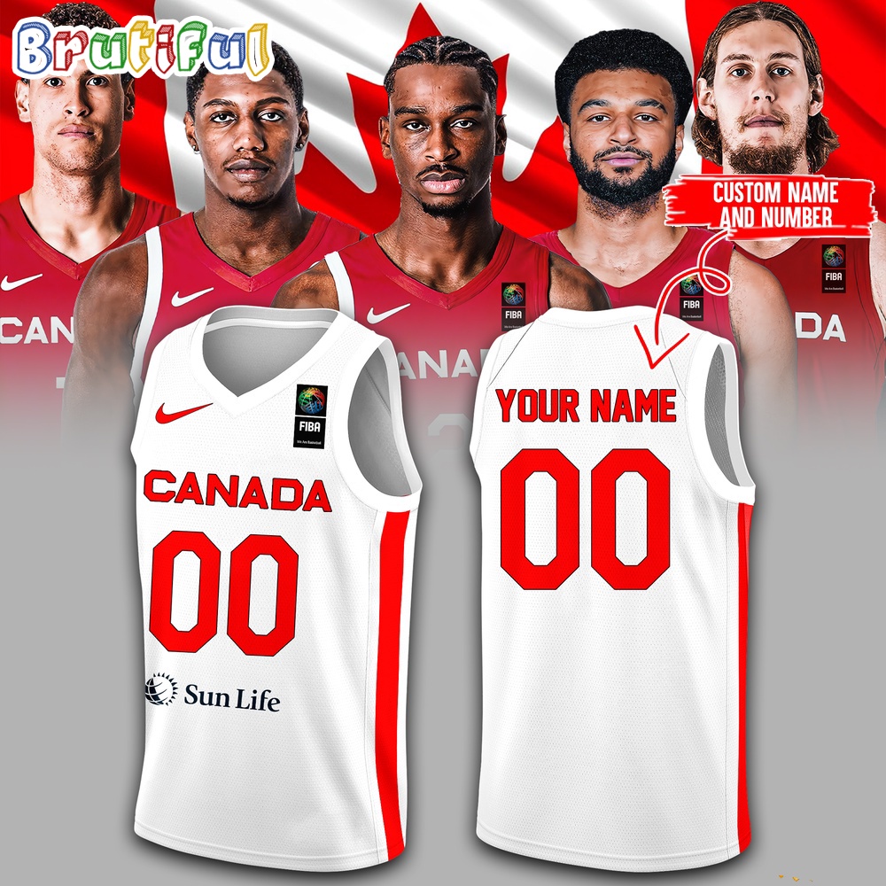 Canada Men's Basketball FIBA 2024 Jersey Shirt