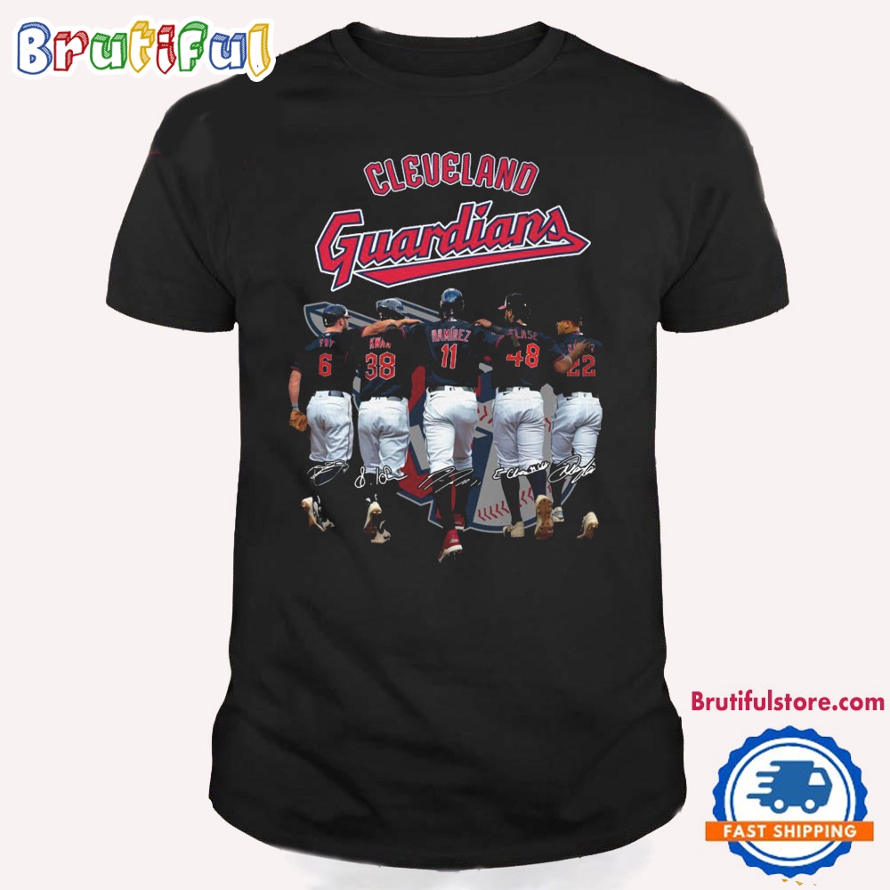 Cleveland Guardians Baseball Team Player Graphics Design Signature T Shirt
