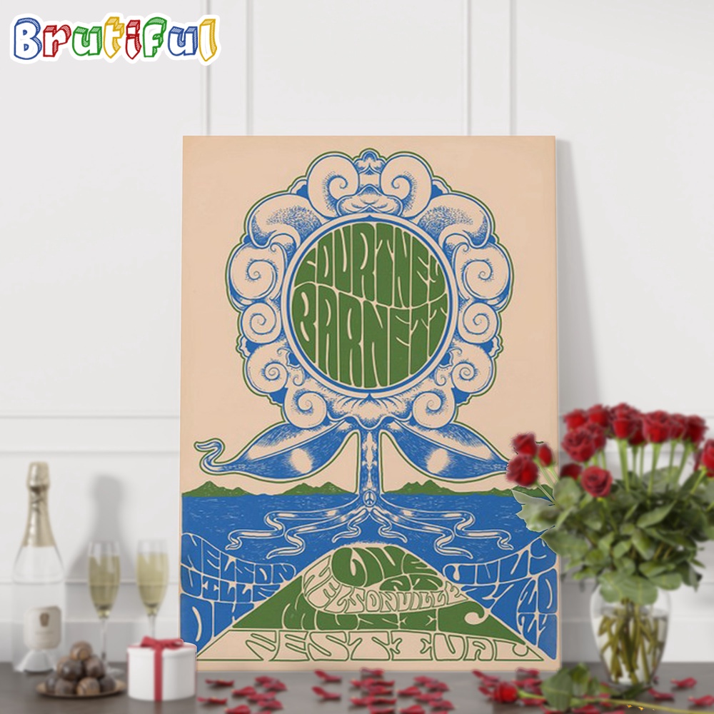 Courtney Barnett Nelsonville Music Festival Nelsonville OH July 27 2024 Tour Wall Art Poster Canvas