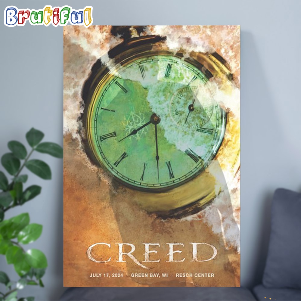 Creed July 17 2024 Tour Resch Center Green Bay WI Wall Art Poster Canvas