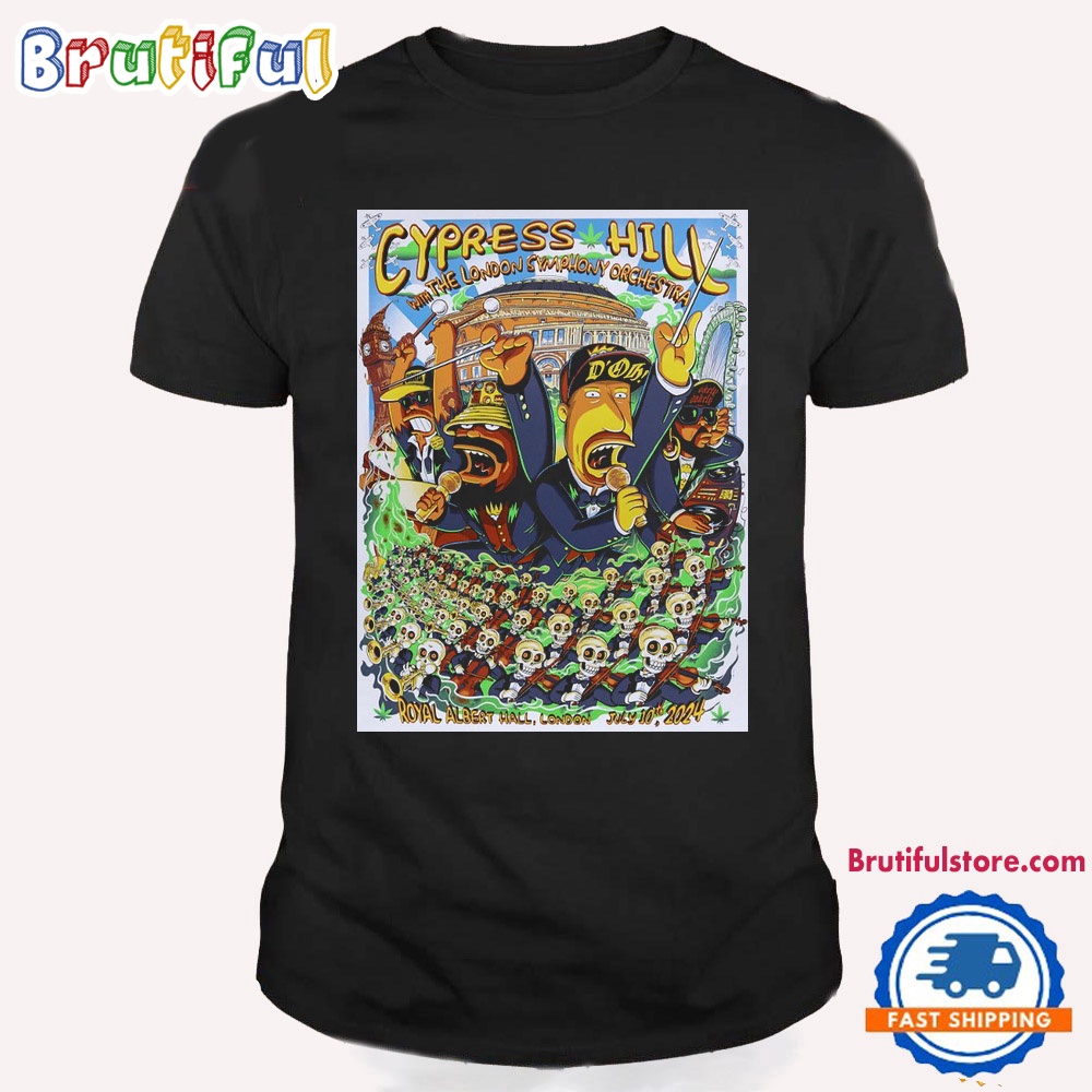 Cypress Hill Band July 10 2024 Royal Albert Hall London Tour Wall T Shirt