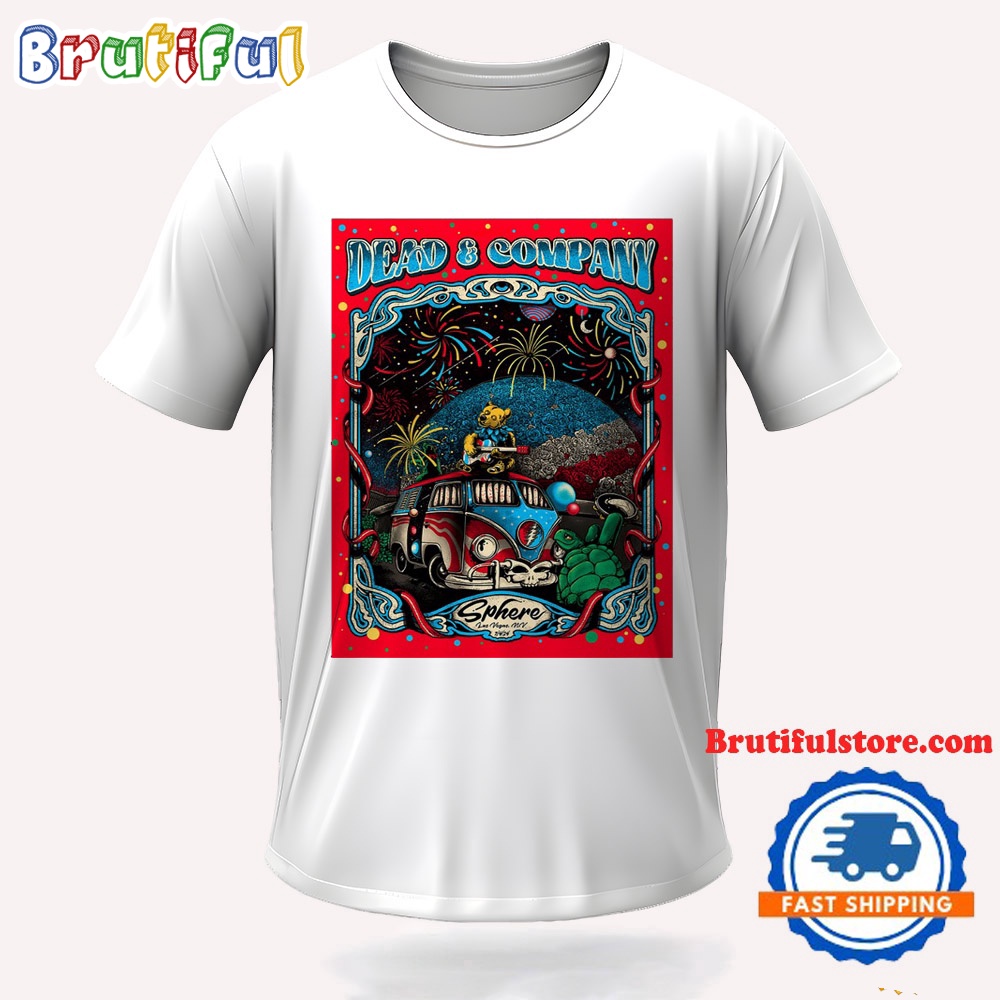 Dead And Company July 4 2024 Las Vegas Sphere NV Tour T Shirt
