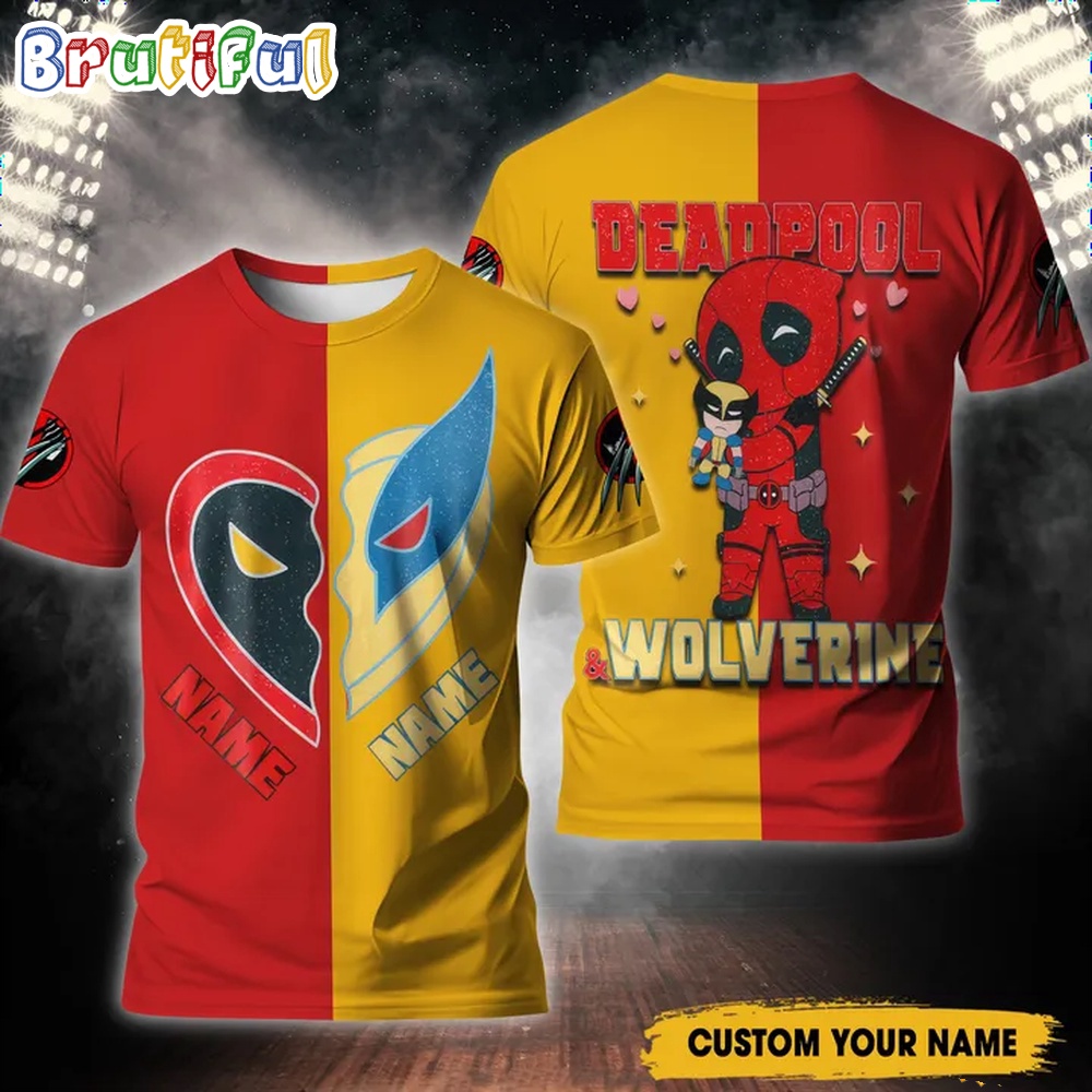 Deadpool 3 Wolverrine Custom 3D Shirt