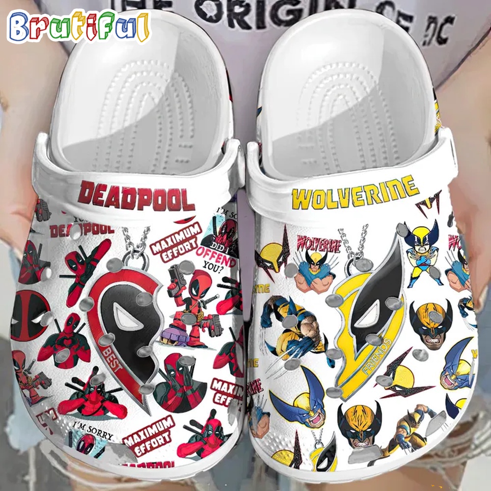 Deadpool And Wolverine Clogs Shoes