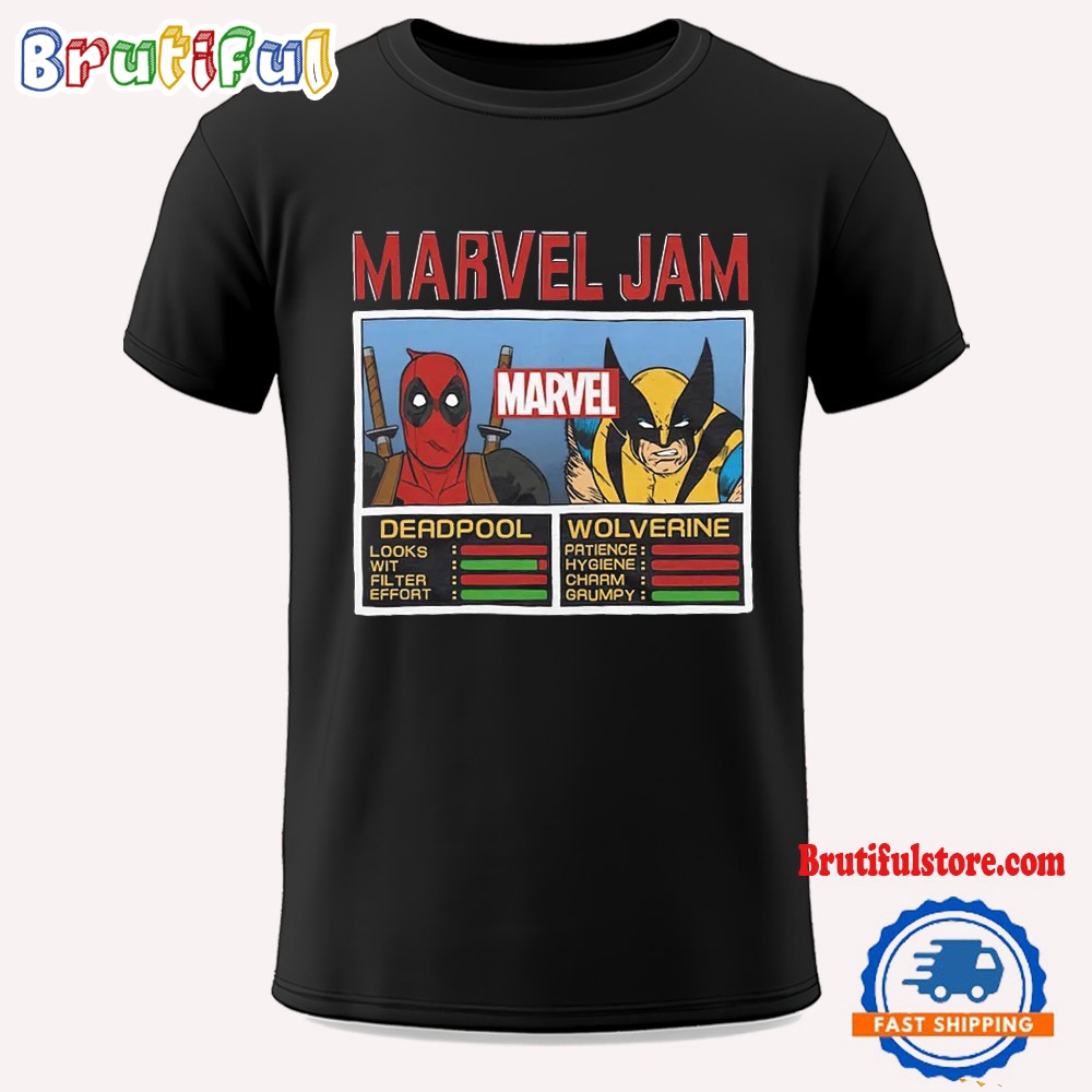 Deadpool And Wolverine Marvel Jam T Shirt