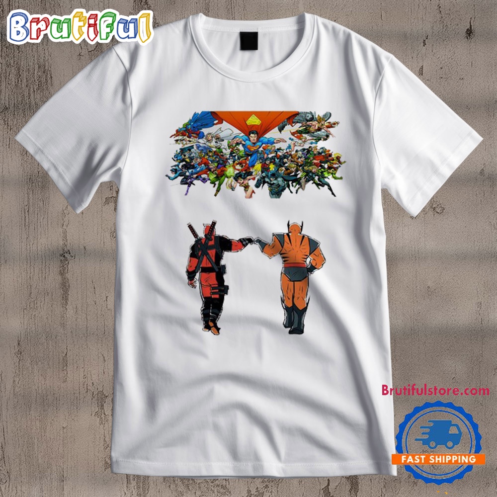 Deadpool And Wolverine Vs DC Comic Movies 2024 T Shirt