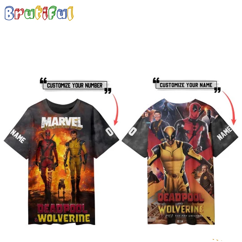 Deadpool Wolverine Marvel Film Custom Shirt