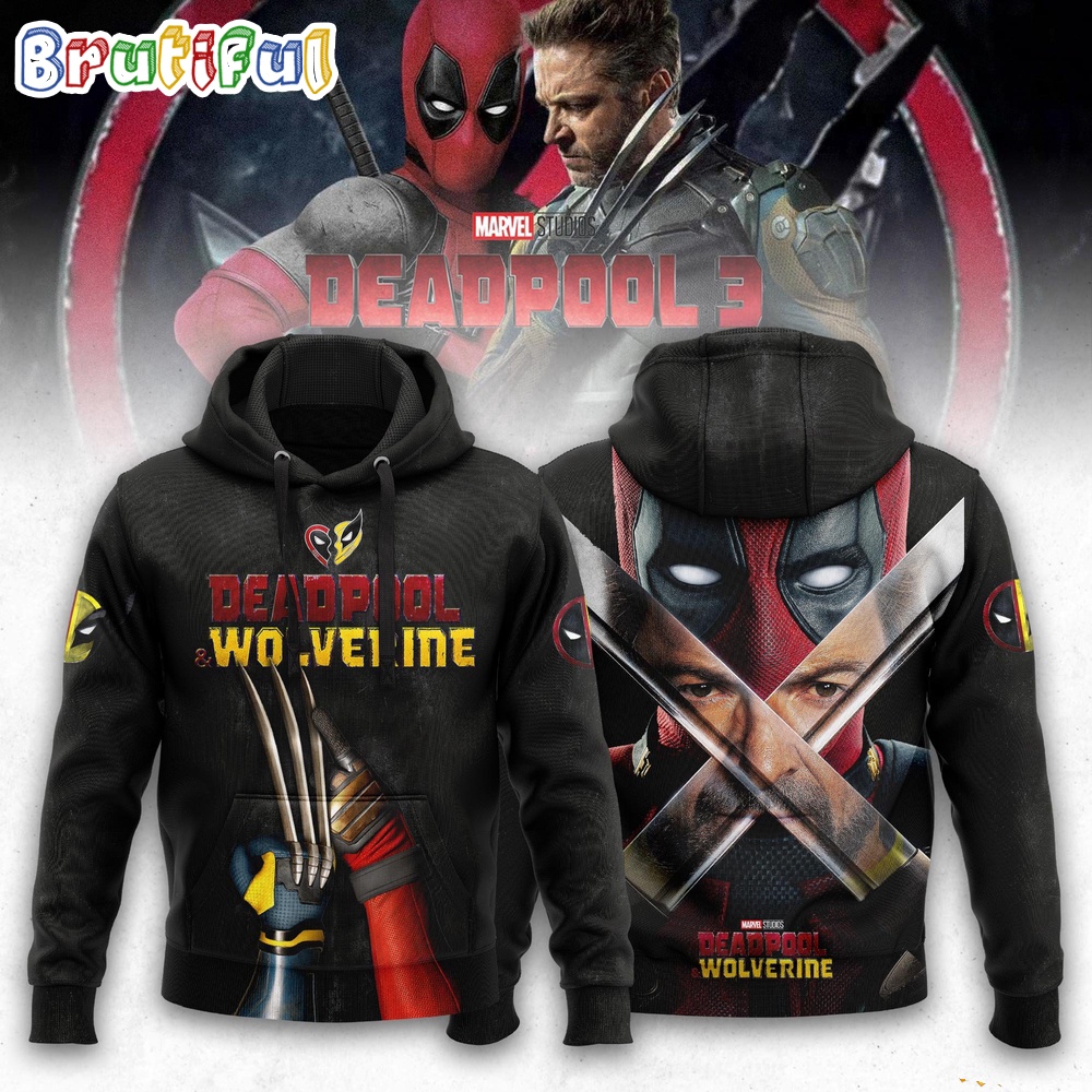 Deadpool Wolverine Movies Fans Gift 3D Hoodie