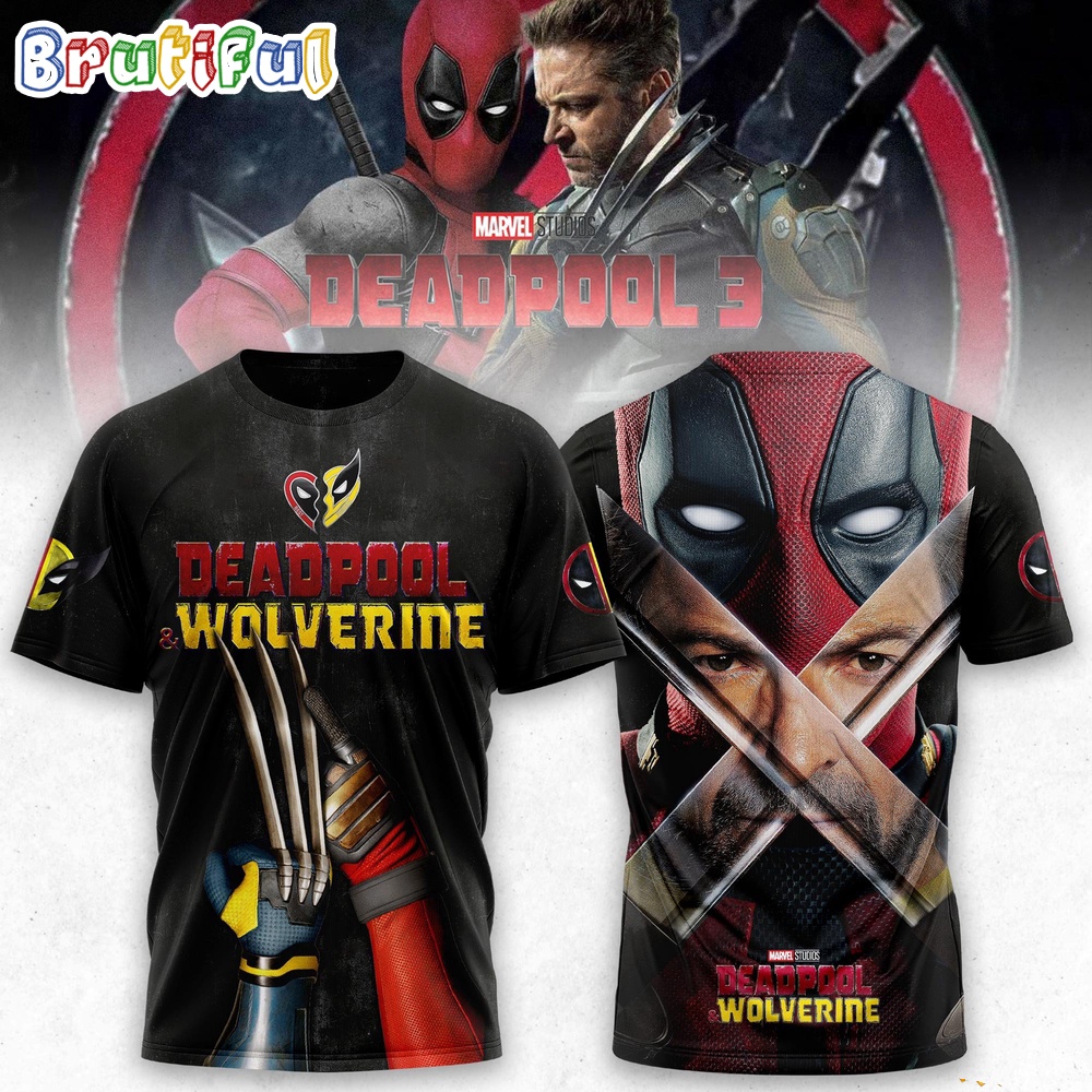 Deadpool Wolverine Movies Fans Gift 3D T Shirt