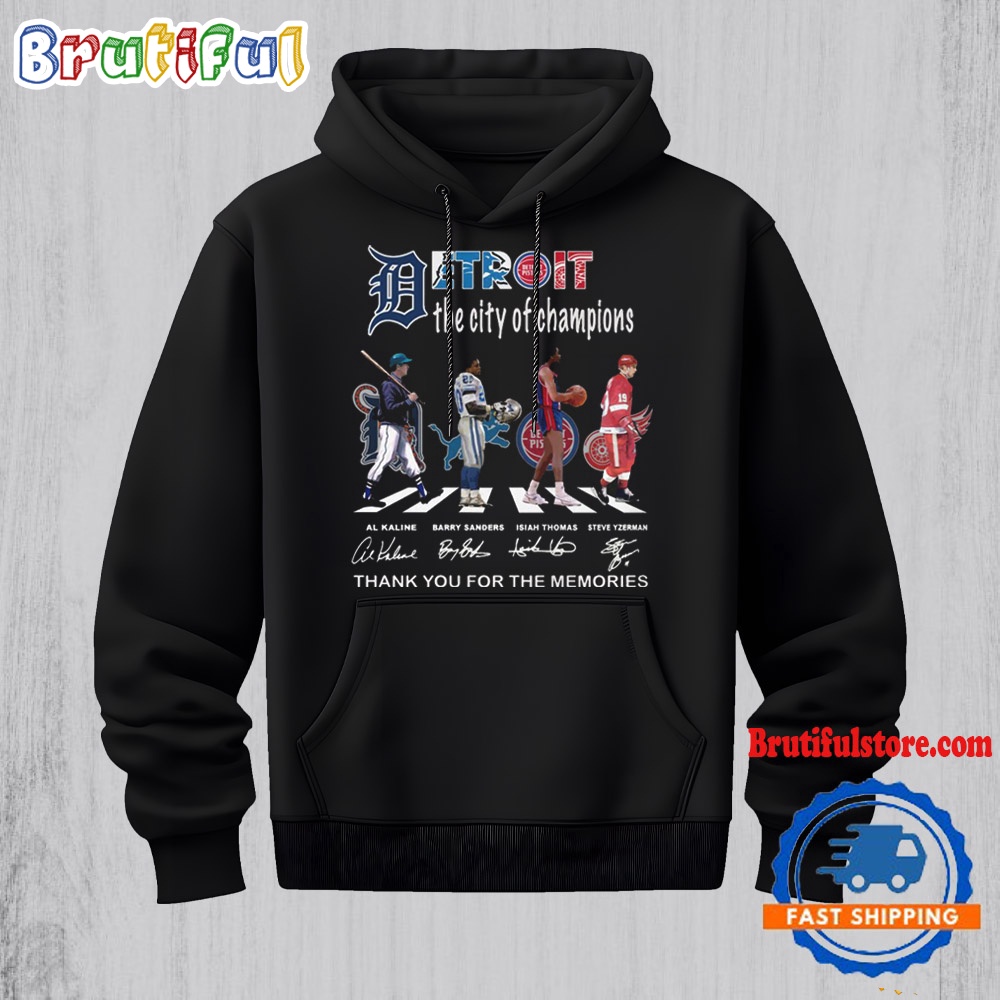 Detroit Sport Team Graphics Signature The City Of Champions Hoodie