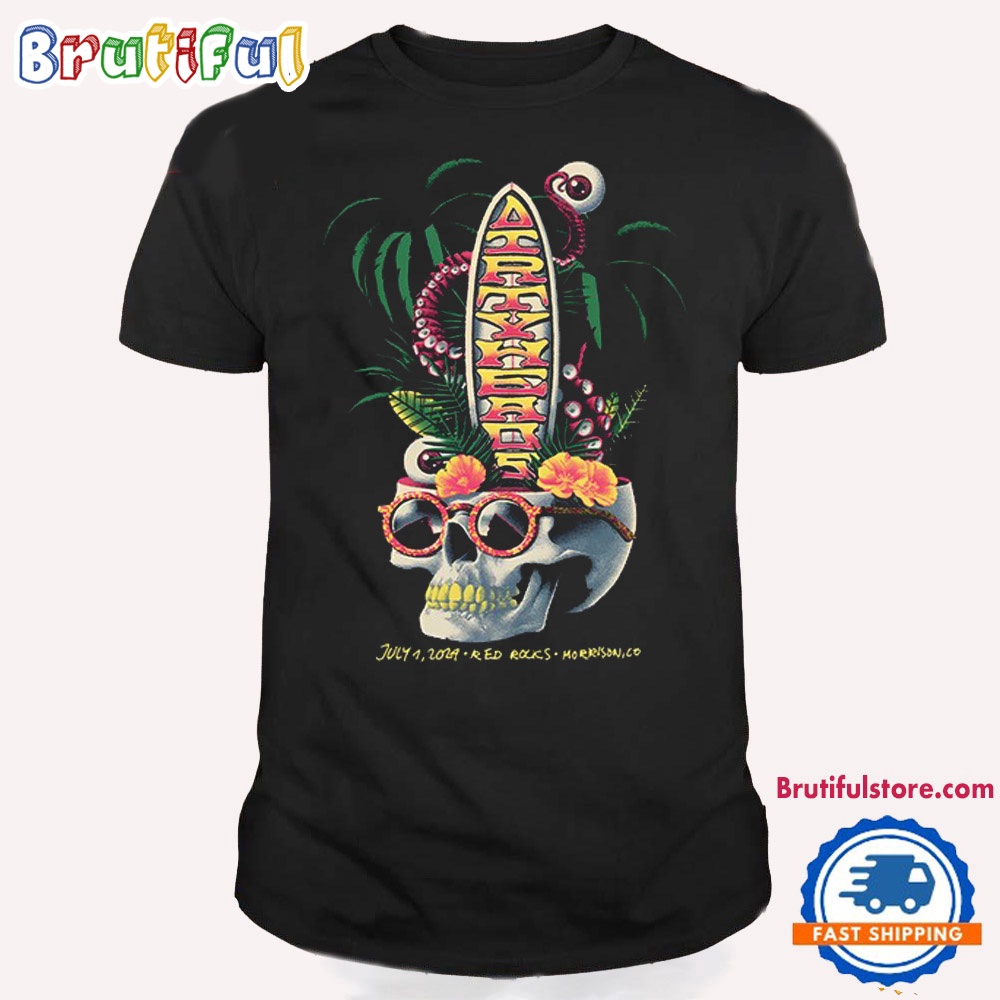 Dirty Heads July 1 2024 Tour Red Rocks Morrison CO T Shirt