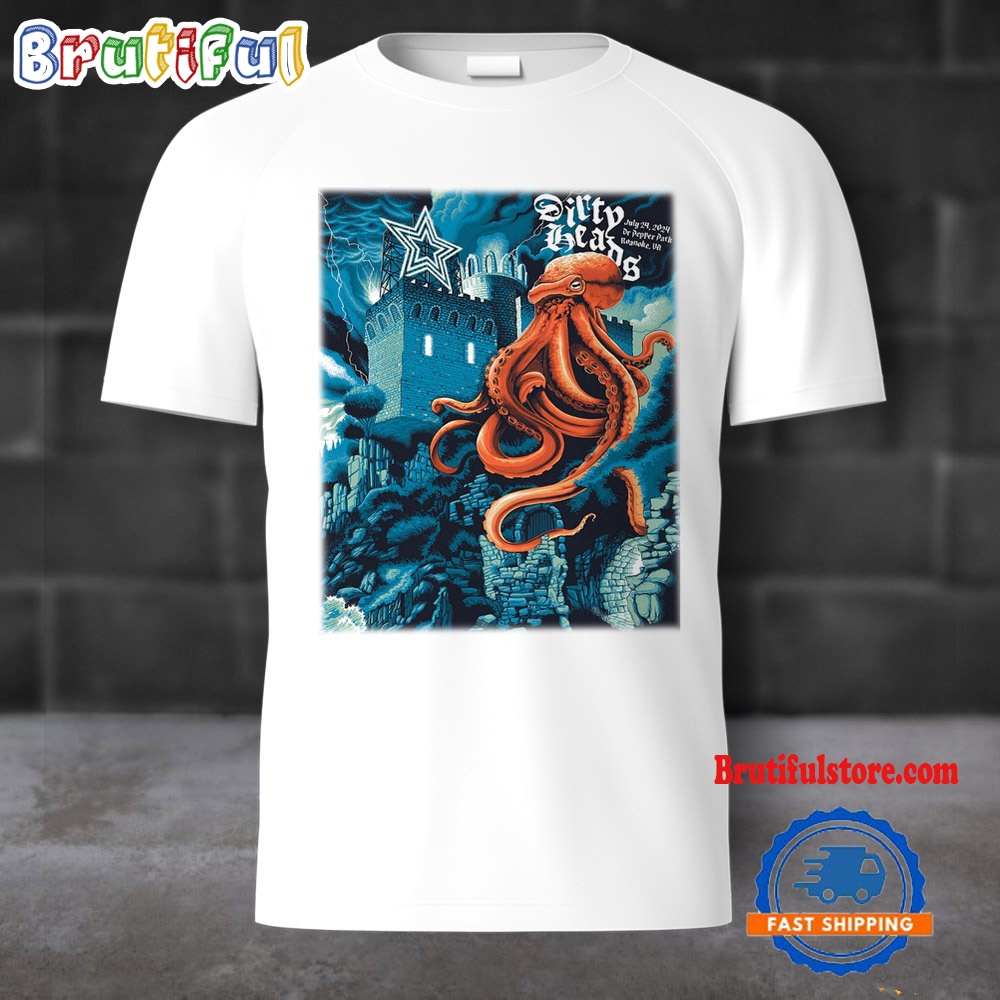 Dirty Heads July 24 2024 Dr Pepper Park Roanoke VA T Shirt