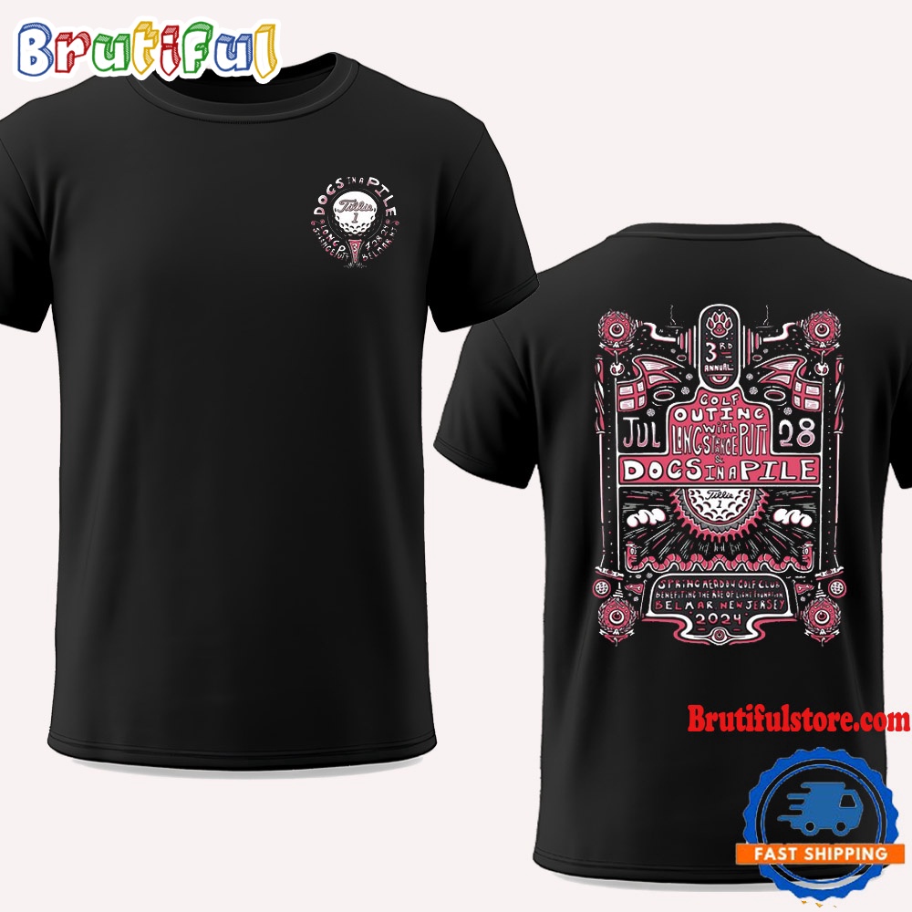 Dogs In A Pile Band Tour July 28 2024 Live At Belmar NJ T Shirt