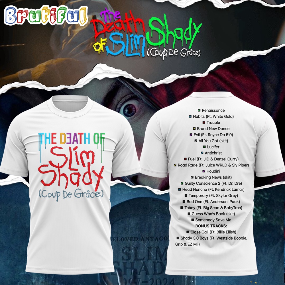 Eminem The Death Of Slim Shady T Shirt