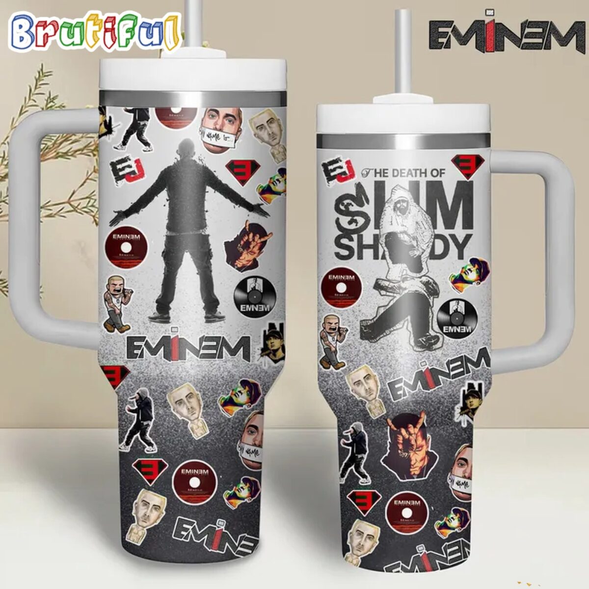 エミネム40センチ Eminems Music Fan Graphics Design Stanley Tumbler 40oz
