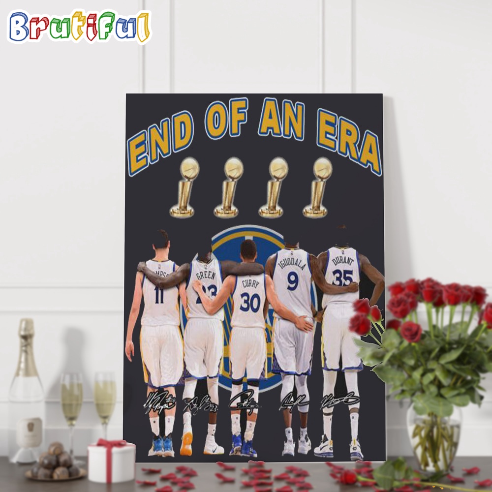 End Of An Era Milwaukee Brewers Signature Wall Art Poster Canvas