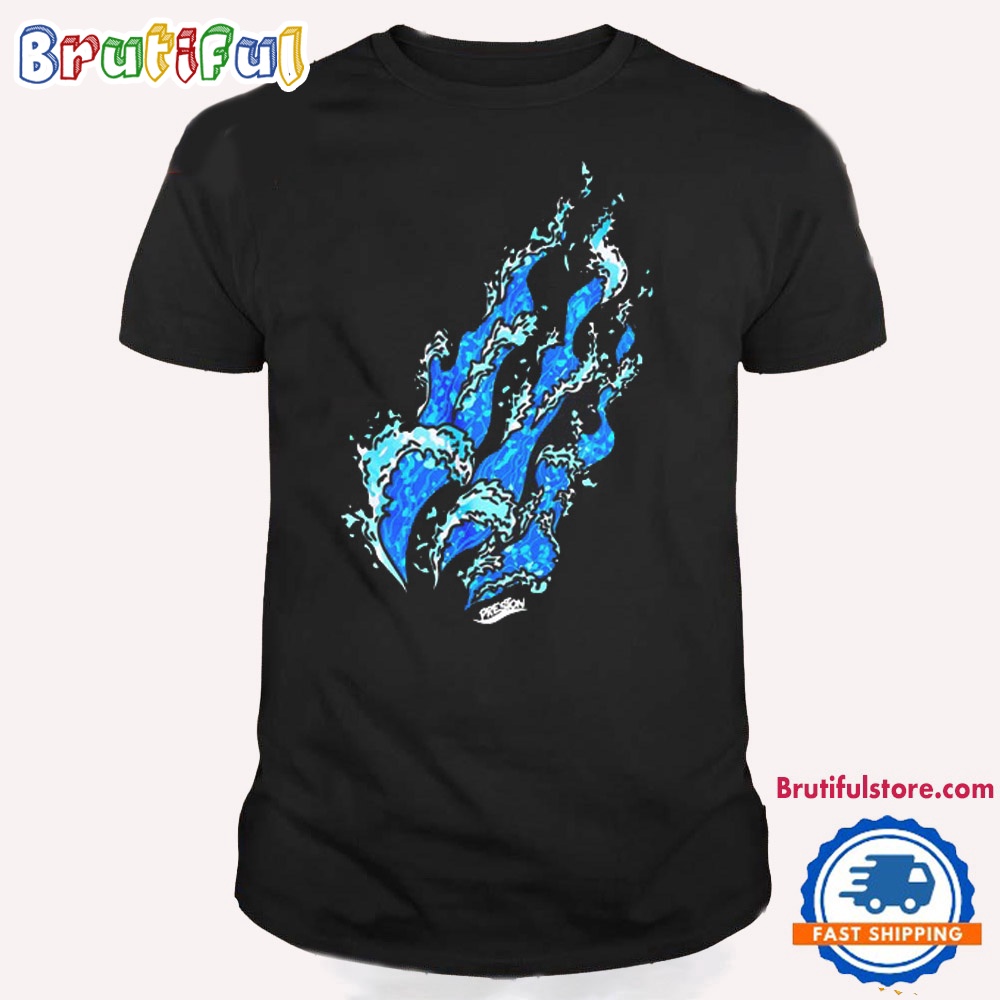 Fire Wave Flame 2024 Vintage T Shirt