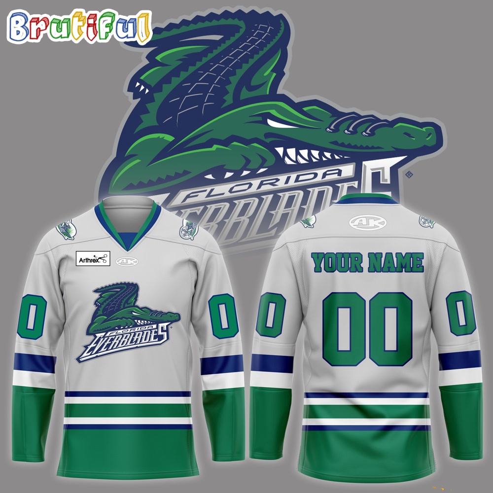 Florida Everblades 2024 Kelly Cup Back To Back Champions Hockey Jersey