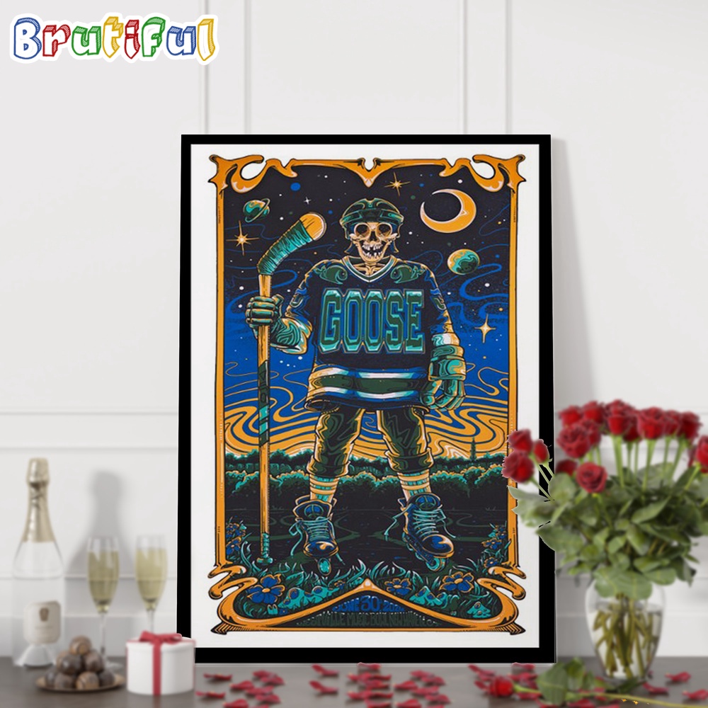 Goose The Band June 30 2024 Westville Music Bowl New Haven CT Tour Wall Art Poster Canvas