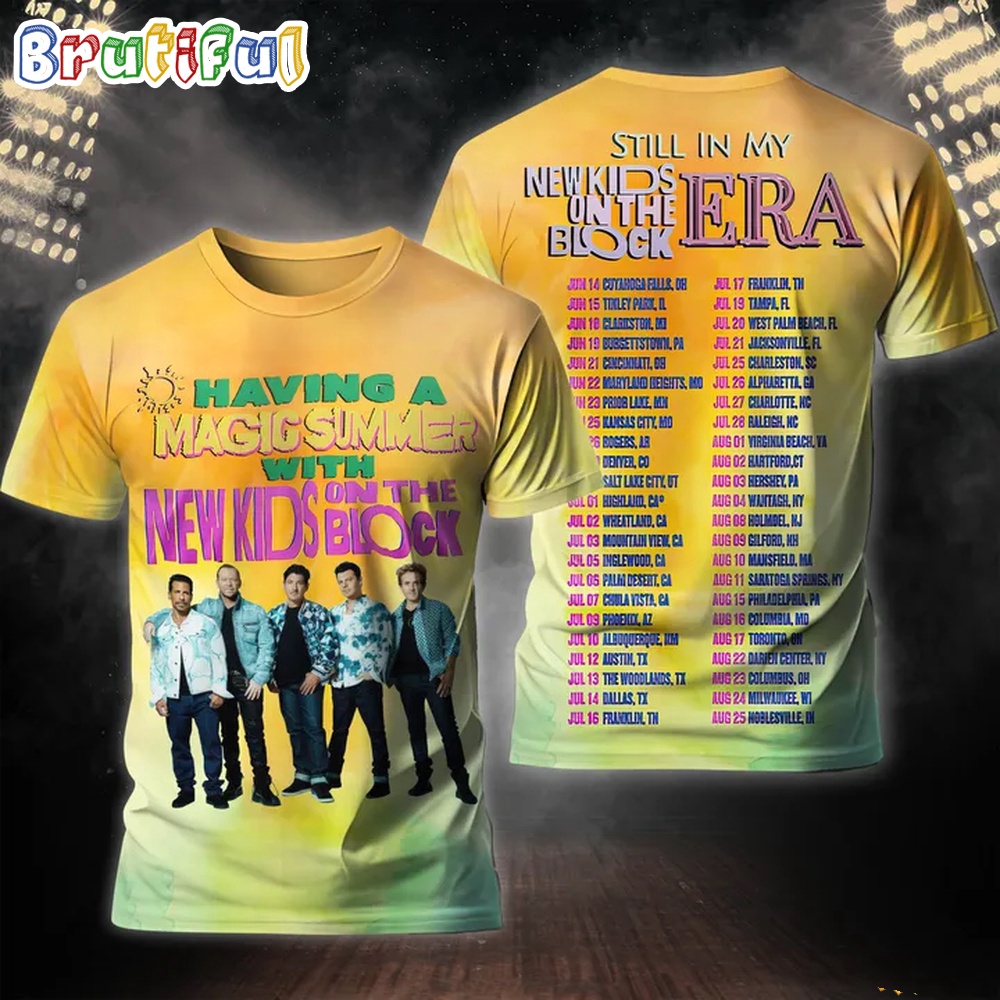 Having A Magic Summer With New Kids On The Block T Shirt Still In My New Kids On The Block Era Shirt