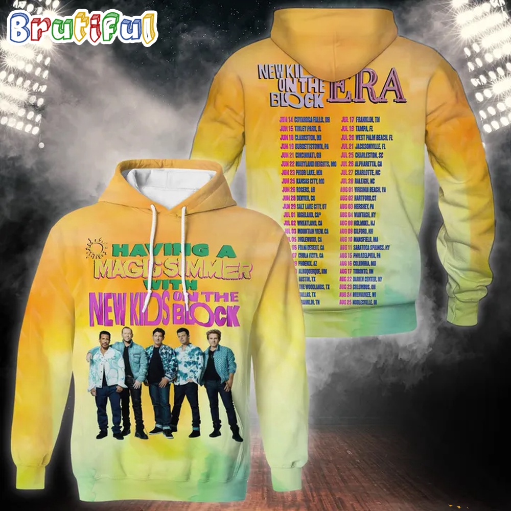 Having A Magic Summer With Tour New Kids On The Block 3D Hoodie