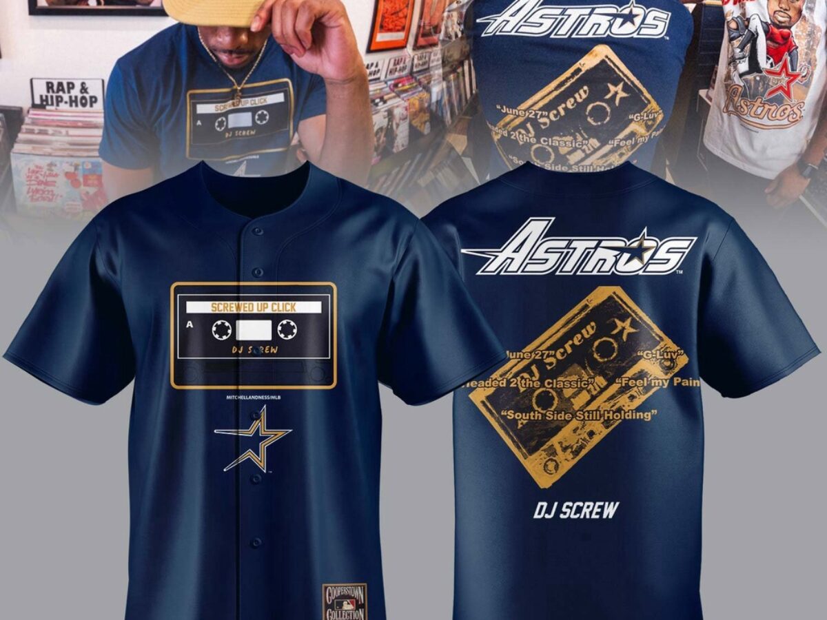 洋楽 TEXAS SIZZURP BASEBALL JERSEY dj screw Houston Astros DJ Screw Signature Jersey