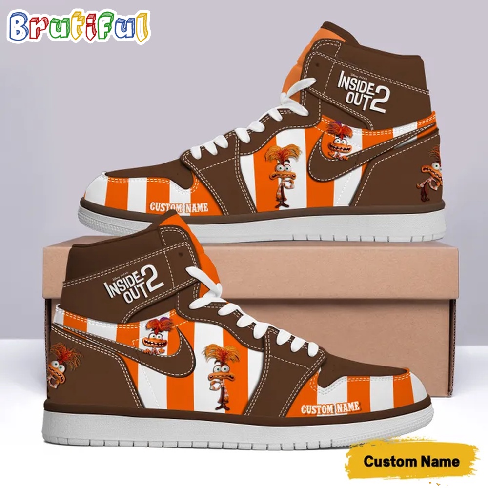 Inside Out 2 2024 Anxiety Movies Air Jordan 1 Hightop Shoes
