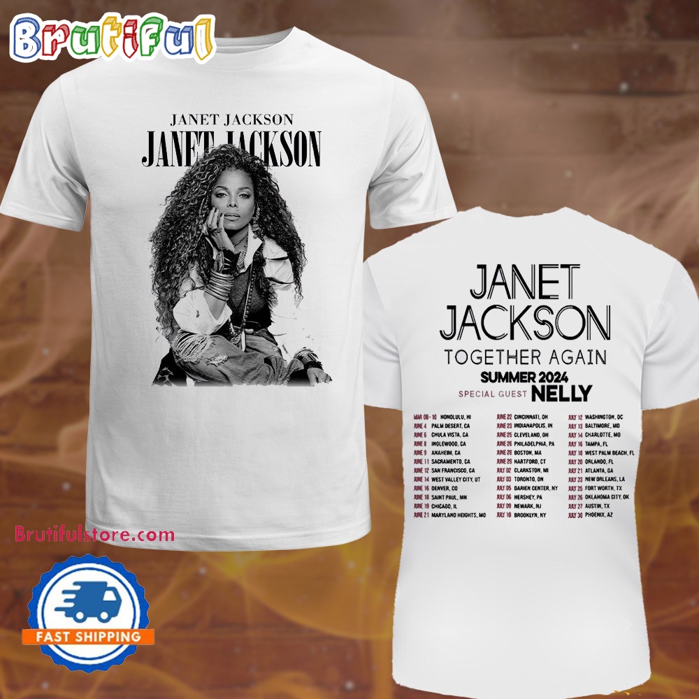 Janet Jackson Together Again 2024 Tour Shirt Janet Jackson 2024 Tour Schedule TShirt