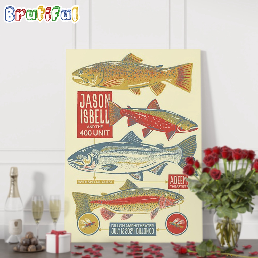 Jason Isbell And The 400 Unit July 12 2024 Live In Dillon CO Tour Canvas Poster