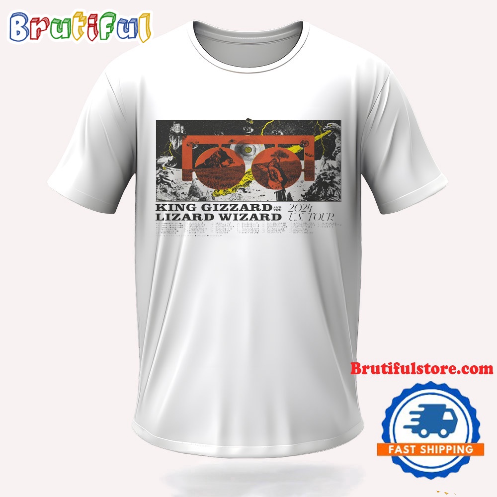 King Gizzard And The Lizard Wizard Band 2024 US Tour T Shirt