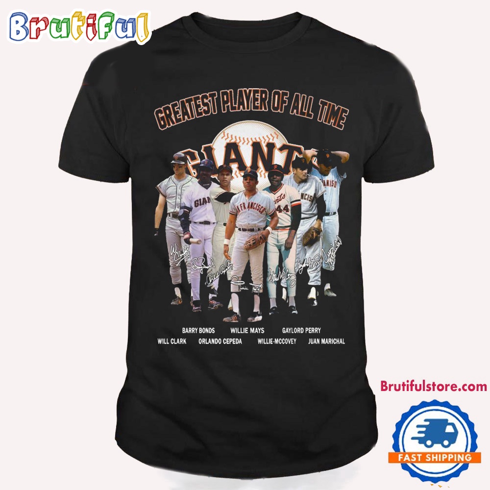 MLB San Francisco Giants Geatest Player Of All Time 2024 Signature T Shirt
