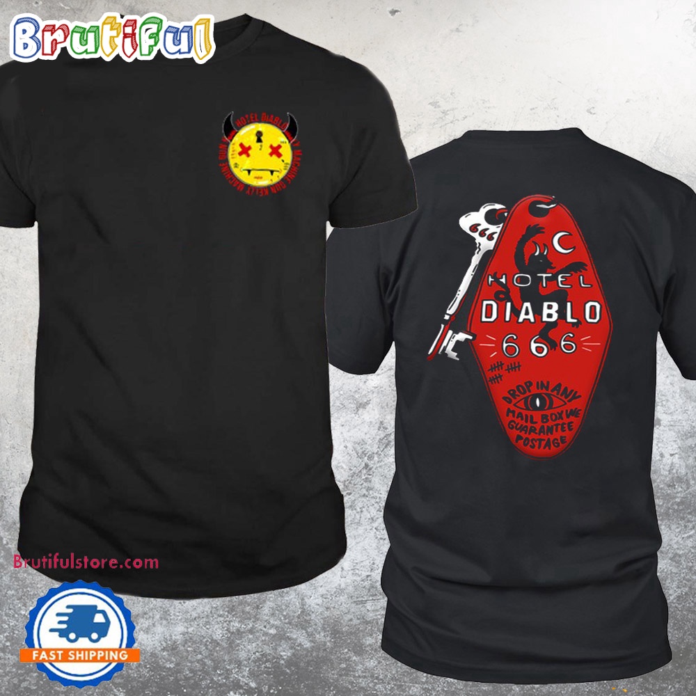 Machine Gun Kelly Hotel Diablo Key Black T Shirt