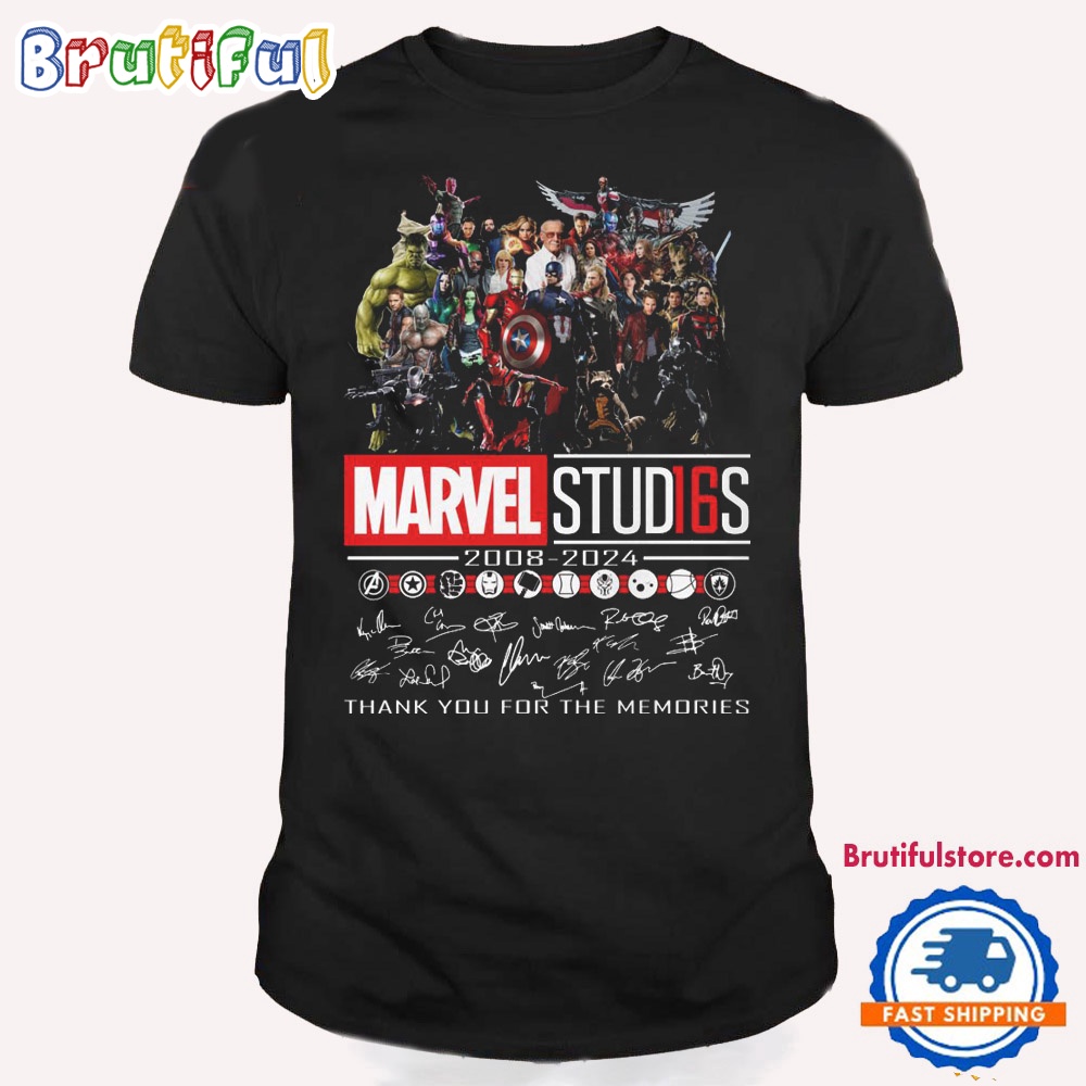 Marvel Stud16s 2008 2024 Thank You For The Memories Signature T Shirt