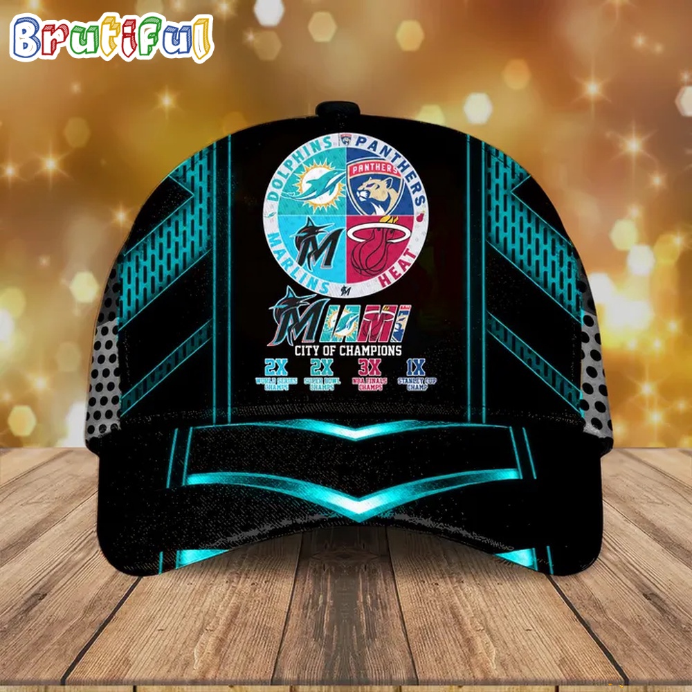 Miami Sport City Of Champions Baseball Cap
