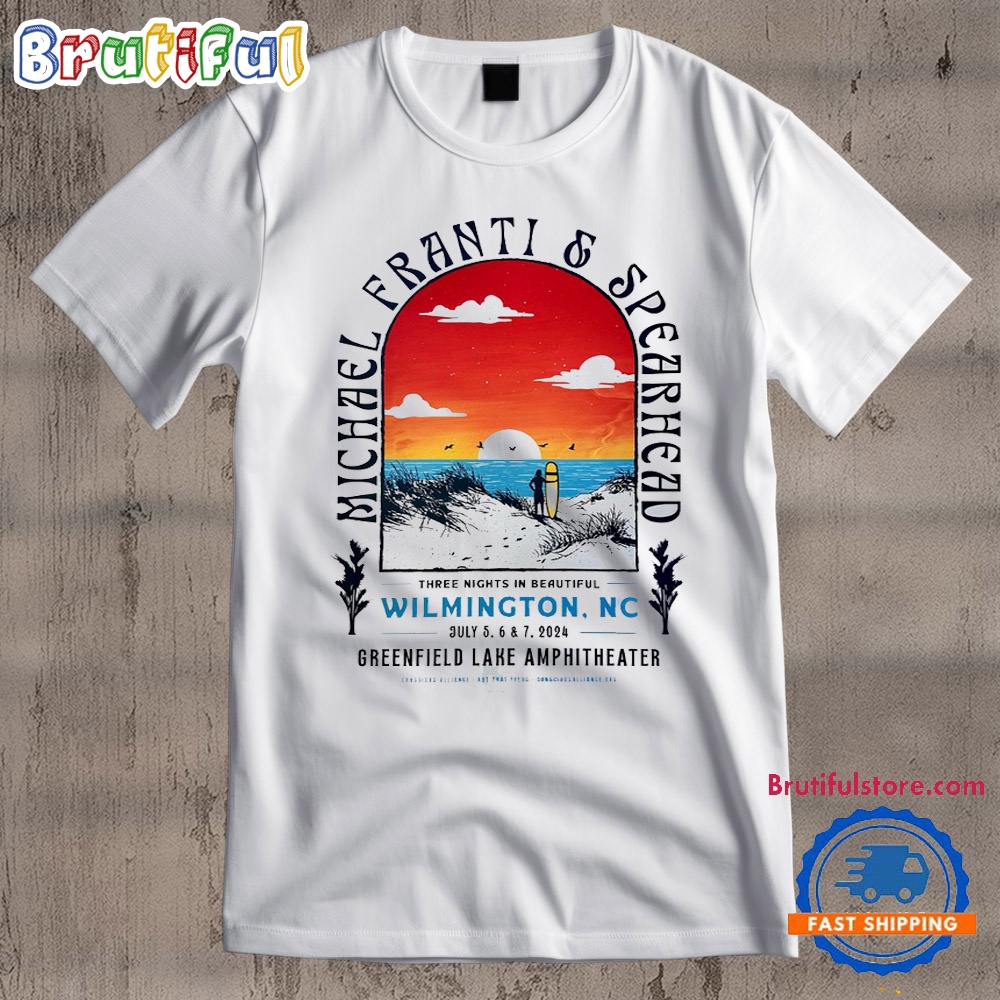 Michael Franti And Spearhead July 5 7 2024 Greenfield Lake Amphitheater Wilmington NC T Shirt