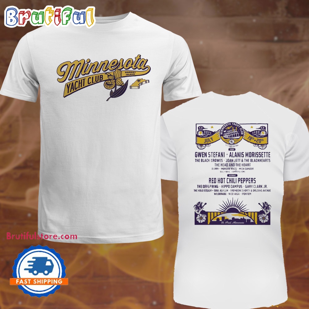 Minnesota Yacht Club Ladys Slipper Lineup 2024 T Shirt