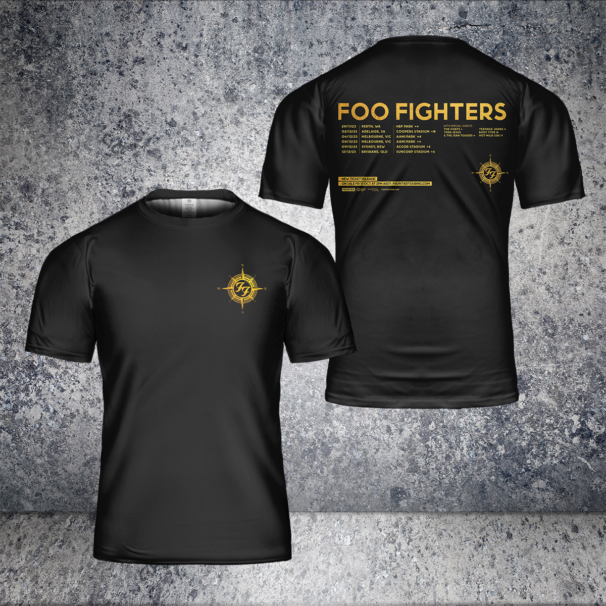 Foo Fighters 2024 Au Everything Or Nothing At All Tour T-Shirt